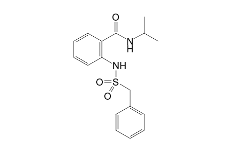 N-Isopropyl-2-[(phenylmethyl)sulfonamido]benzamide