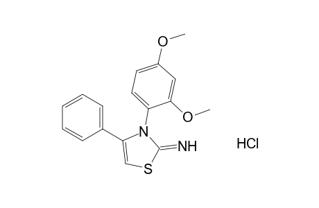 3-(2,4-dimethoxyphenyl)-2-imino-4-phenyl-4-thiazoline, monohydrochloride