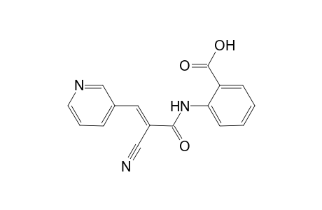 2-{[(2E)-2-cyano-3-(3-pyridinyl)-2-propenoyl]amino}benzoic acid