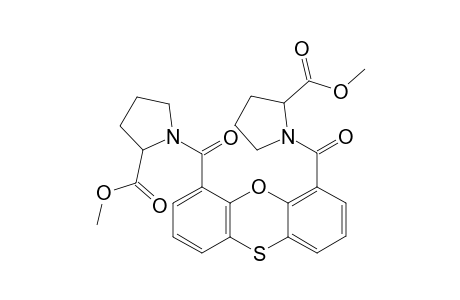 N,N'-(phenoxathiine-4,6-dicarbonyl)bis(proline-methylester)