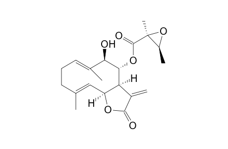 8-ALPHA-(2'R,3'R-EPOXY-2'-METHYLBUTURYLOXY)-9-BETA-HYDROXYGERMACRA-4E,1(10)-E-DIEN-6-BETA,12-OLIDE