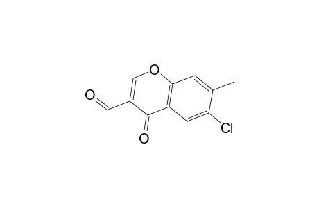 4H-1-Benzopyran-3-carboxaldehyde, 6-chloro-7-methyl-4-oxo-