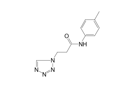 1H-1,2,3,4-Tetrazole-1-propanamide, N-(4-methylphenyl)-