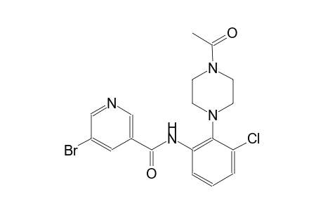 3-pyridinecarboxamide, N-[2-(4-acetyl-1-piperazinyl)-3-chlorophenyl]-5-bromo-