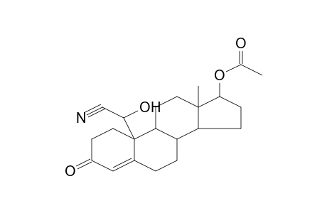 Acetic acid, 10-(cyanohydroxymethyl)-13-methyl-3-oxo-2,3,6,7,8,9,10,11,12,13,14,15,16,17-tetradecahydro-1H-cyclopenta[a]phenanthrene