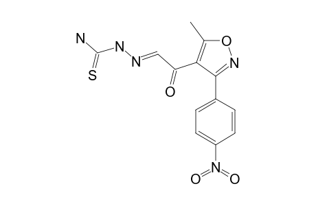 5-methyl-3-(p-nitrophenyl)-4-isoxazoleglyoxylaldehyde, thiosemicarbazone