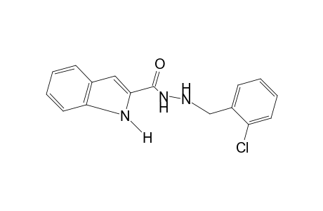 indole-2-carboxylic acid, 2-(o-chlorobenzyl)hydrazide