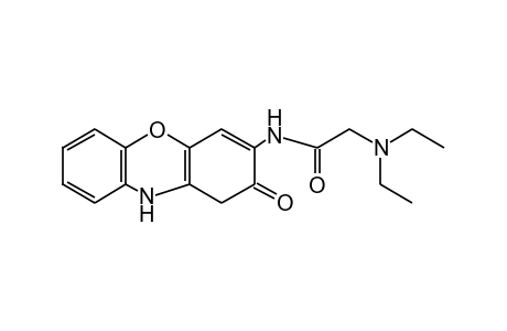 3-(2-diethylaminoacetamido)-2[1H(or 3H)]-phenoxazinone