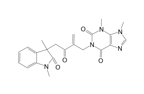 1-{2-[2-(1,3-Dimethyl-2,3-dihydro-1H-indolyl)acetyl}allyl-3,9-dimethyl-2,3,6,9-tetrahydro-1H-2,6-purinedione