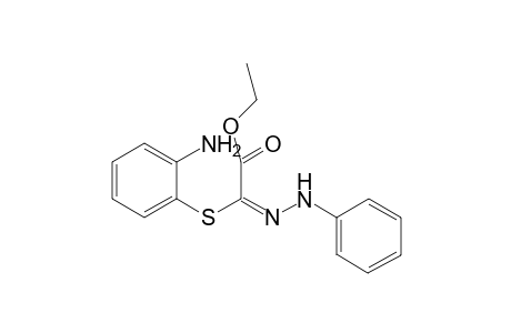 Ethyl [(2'-aminophenyl)ethyl]-1-[(phenylhydroazono)thio]-2-carboxylate