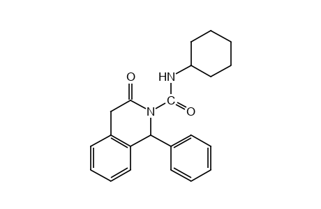 N-cyclohexyl-3,4-dihydro-3-oxo-1-phenyl-2(1H)-isoquinolinecarboxamide