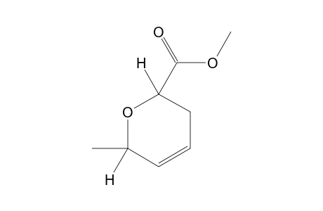 3,6-Dihydro-cis-6-methyl-2H-pyran-2-carboxylic acid, methyl ester