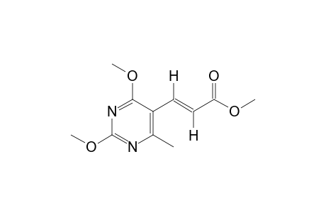 (E)-2,4-dimethoxy-6-methyl-5-pyrimidineacrylic acid, methyl ester