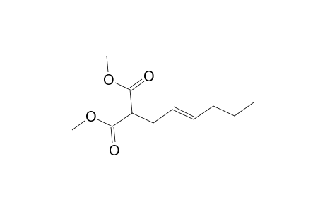 Propanedioic acid, 2-hexenyl-, dimethyl ester