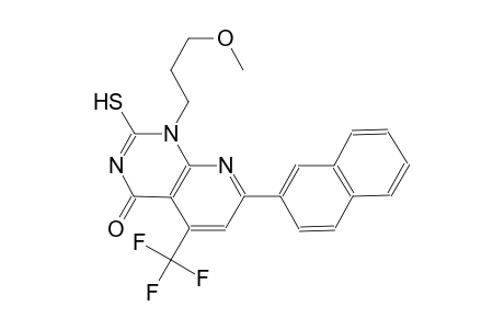 pyrido[2,3-d]pyrimidin-4(1H)-one, 2-mercapto-1-(3-methoxypropyl)-7-(2-naphthalenyl)-5-(trifluoromethyl)-