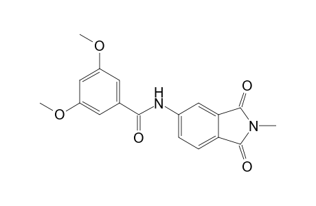 3,5-Dimethoxy-N-(2-methyl-1,3-dioxo-5-isoindolinyl)benzamide
