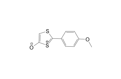 1,3-Dithiol-1-ium, 4-hydroxy-2-(4-methoxyphenyl)-, hydroxide, inner salt