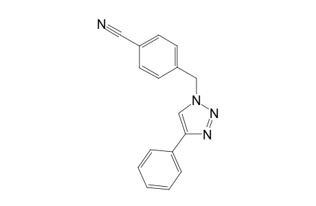 4-((4-phenyl-1H-1,2,3-triazol-1-yl)methyl)benzonitrile