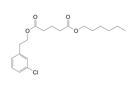 Glutaric acid, 2-(3-chlorophenyl)ethyl hexyl ester