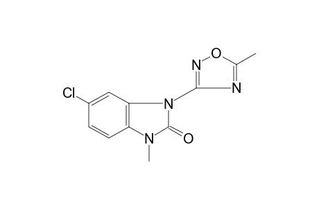 5-chloro-1-methyl-3-(5-methyl-1,2,4-oxadiazol-3-yl)-2-benzimidazolinone