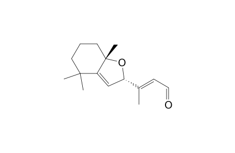 (E)-3-[(2S,7aS)-4,4,7a-trimethyl-2,5,6,7-tetrahydro-1-benzofuran-2-yl]but-2-enal