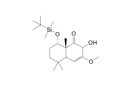 (8S,8aR)-8-(tert-Butyl-dimethyl-silanyloxy)-2-hydroxy-3-methoxy-5,5,8a-trimethyl-4a,5,6,7,8,8a-hexahydro-2H-naphthalen-1-one