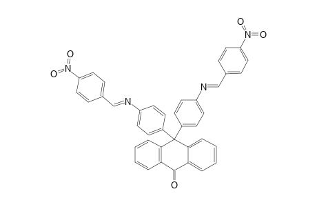 10,10-Bis[4-(4-nitrobenzylideneamino)phenyl]anthrone