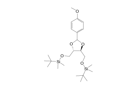 Tert-butyl-[[(4S,5S)-5-[[tert-butyl(dimethyl)silyl]oxymethyl]-2-(4-methoxyphenyl)-1,3-dioxolan-4-yl]methoxy]-dimethyl-silane