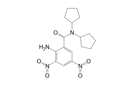 2-Amino-N,N-dicyclopentyl-3,5-dinitrobenzamide