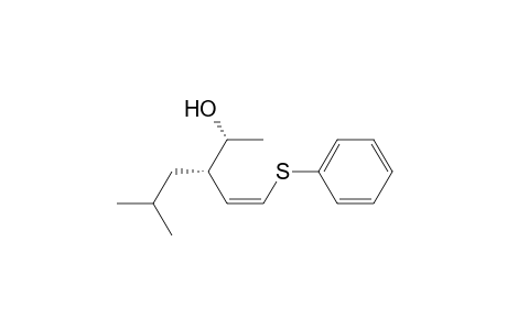 2-Hexanol, 5-methyl-3-[2-(phenylthio)ethenyl]-, [R*,S*-(Z)]-