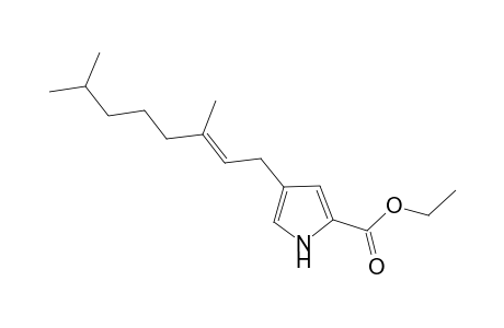 Ethyl 4-(3,7-Dimethyoct-2-enyl)pyrrole-2-carboxylate