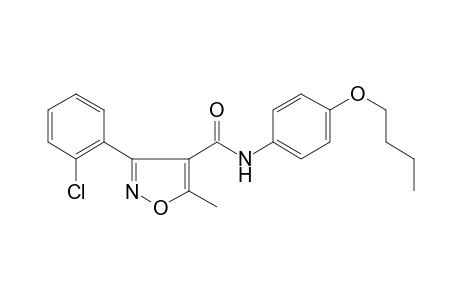 4-Isoxazolecarboxamide, N-(4-butoxyphenyl)-3-(2-chlorophenyl)-5-methyl-