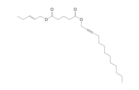 Glutaric acid, pent-2-en-1-yl tridec-2-yn-1-yl ester