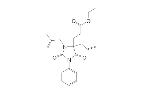 ETHYL-3-[4-ALLYL-3-(2-METHYLPROP-2-ENYL)-2,5-DIOXO-1-PHENYLIMIDAZOLIDIN-4-YL]-PROPANOATE