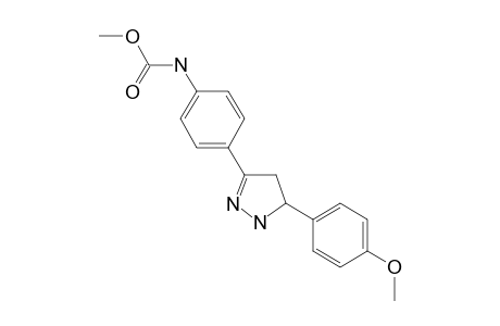 Methyl N-{4-[5-(4-methoxyphenyl)-4,5-dihydro-1H-pyrazol-3-yl]phenyl}carbamate