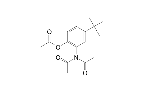 2-Amino-4-tert-butylphenol, N,N,o-tris(acetyl)-