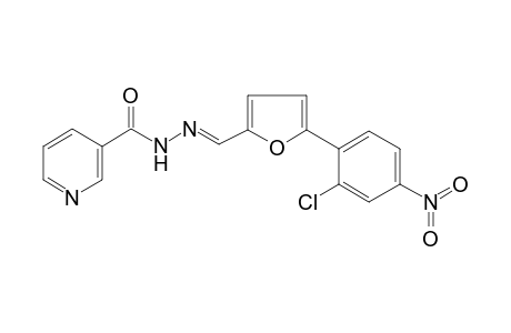 Pyridine-3-carbohydrazide, N2-[5-(2-chloro-4-nitrophenyl)furfur-2-ylideno]-