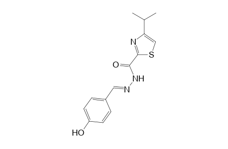 N-(4-Hydroxybenzylidene)-4-isopropyl-1,3-thiazole-2-carbohydrazide