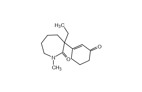 3-ethylhexahydro-1-methyl-3-(3-oxo-1-cyclohexen-1-yl)-2H-azepin-2-one