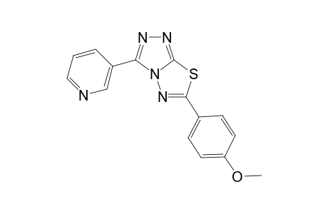 6-(4-Methoxyphenyl)-3-(3-pyridyl)-[1,2,4]triazolo[3,4-b][1,3,4]thiadiazole