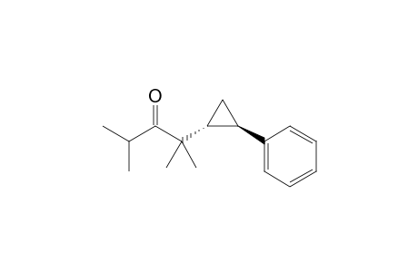 trans 2-(2-phenylcyclopropyl)-2,4-dimethylpentan-3-one