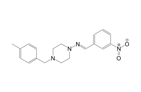 1-piperazinamine, 4-[(4-methylphenyl)methyl]-N-[(E)-(3-nitrophenyl)methylidene]-