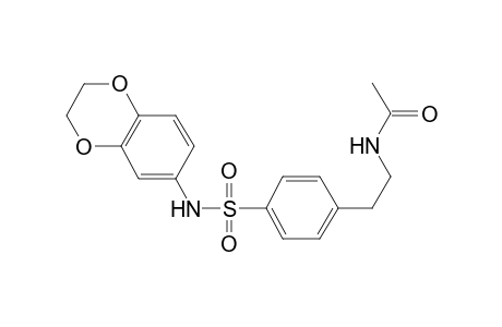 acetamide, N-[2-[4-[[(2,3-dihydro-1,4-benzodioxin-6-yl)amino]sulfonyl]phenyl]ethyl]-