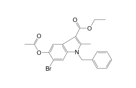 Ethyl 5-(acetyloxy)-1-benzyl-6-bromo-2-methyl-1H-indole-3-carboxylate