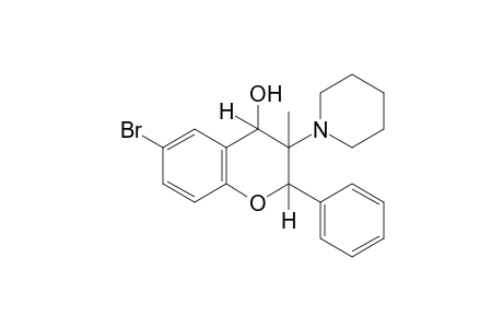 6-bromo-3-methyl-3-piperidinoflavanol