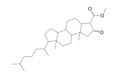 A-Norcholestane-3-carboxylic acid, 2-oxo-, methyl ester, (3.alpha.)-