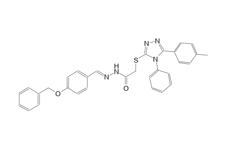 acetic acid, [[5-(4-methylphenyl)-4-phenyl-4H-1,2,4-triazol-3-yl]thio]-, 2-[(E)-[4-(phenylmethoxy)phenyl]methylidene]hydrazide