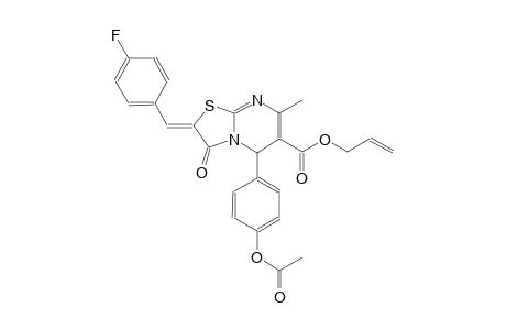 allyl (2Z)-5-[4-(acetyloxy)phenyl]-2-(4-fluorobenzylidene)-7-methyl-3-oxo-2,3-dihydro-5H-[1,3]thiazolo[3,2-a]pyrimidine-6-carboxylate