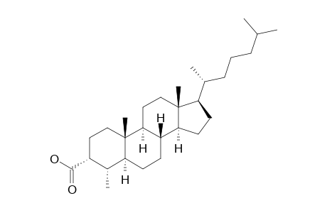 3.alpha.-Carboxy-4.alpha.-methyl-5.alpha.-cholestane