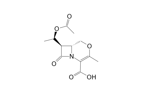 (7R)-7-(1'-Acetoxyethyl)-3-methyl-2-isoxacephem-4-carboxylic Acid